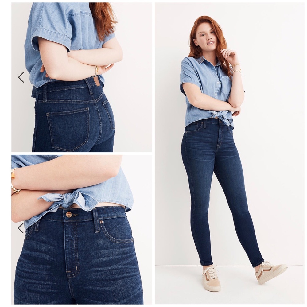 MADEWELL 10” High Rise Skinny Jeans W30 L29